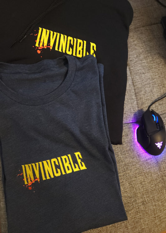 Invincible Embroidered Hoodie, Sweatshirt, T-Shirt