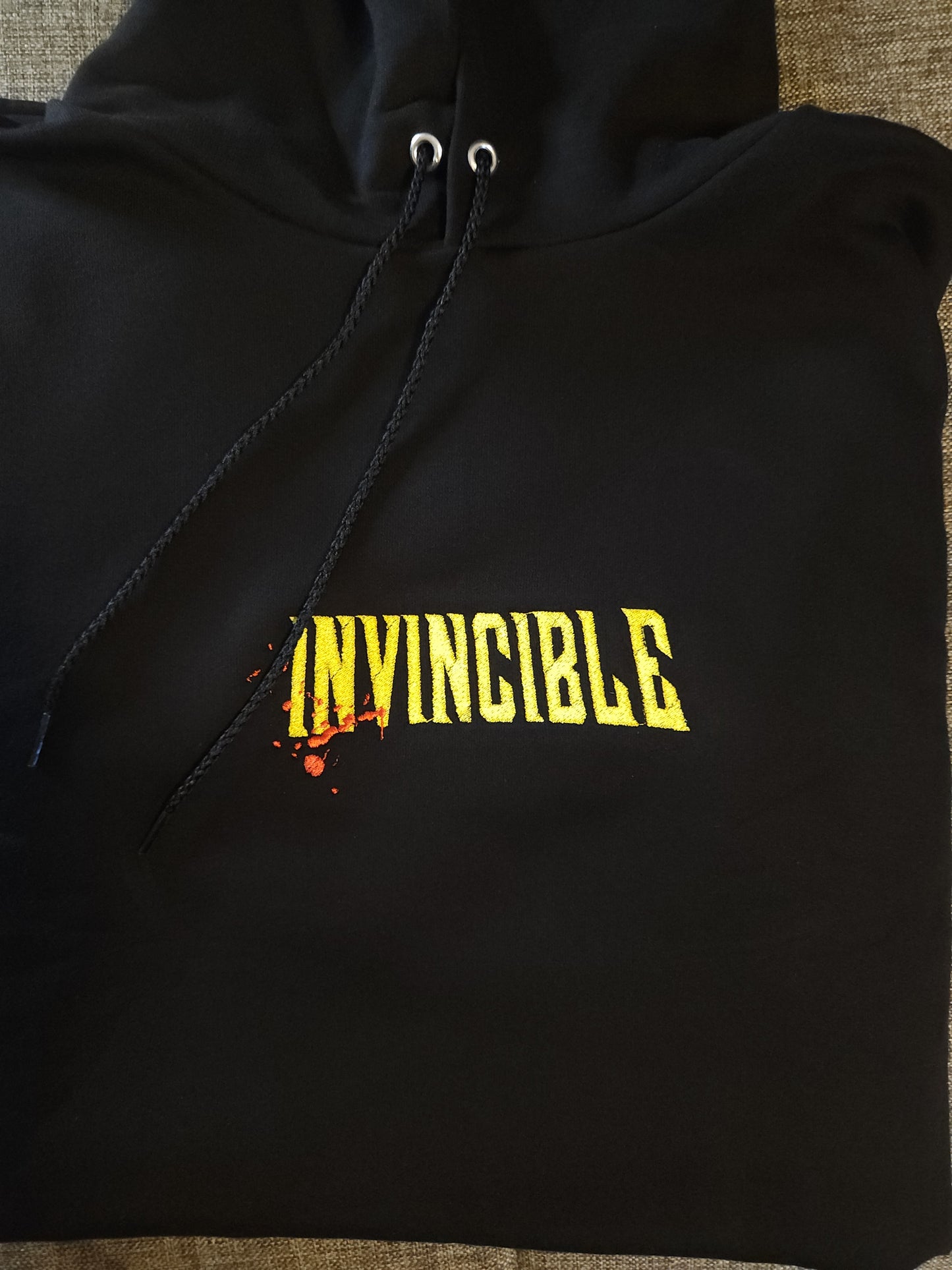 Invincible Embroidered Hoodie, Sweatshirt, T-Shirt